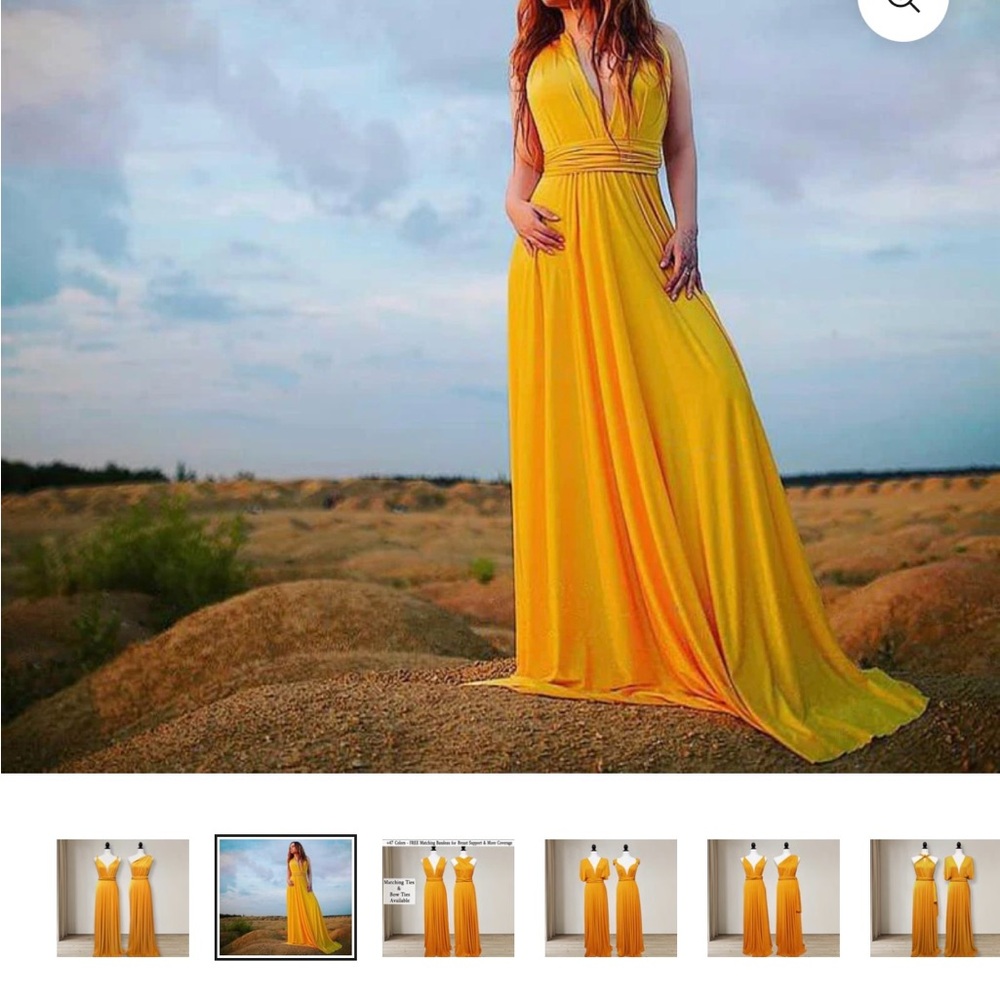 Mustard Yellow Bridesmaid Dress